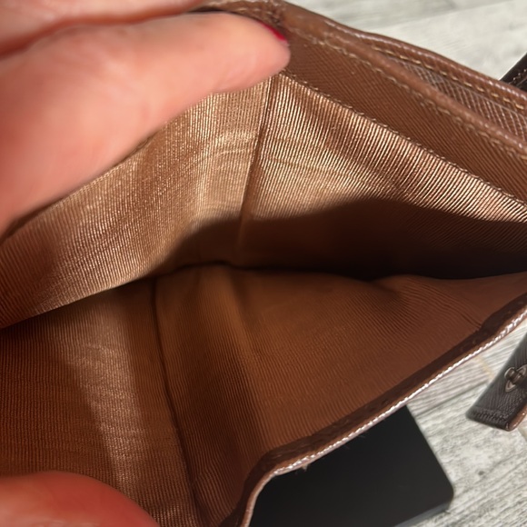 Prada chocolate brown leather wallet EUC - Picture 7 of 9